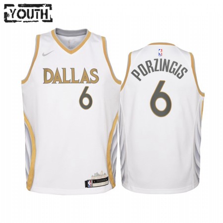 Kinder NBA Dallas Mavericks Trikot Kristaps Porzingis 6 2020-21 City Edition Swingman